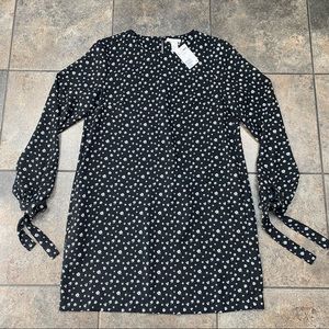 NEW! Women’s H&M Long Sleeve Floral Print Blouse Style Dress Size 10 W/Tags